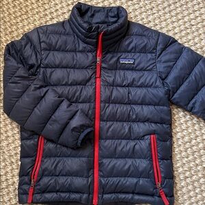 Patagonia down sweater jacket. Navy. Size XS 5-6